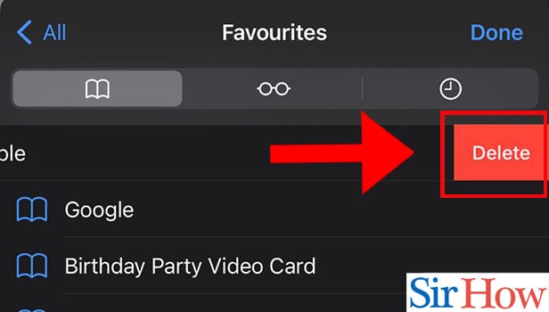 Image titled Remove Favorites from Safari on iPhone Step 5