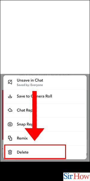 Image title Delete Saved Messages on Snapchat iPhone Step 5