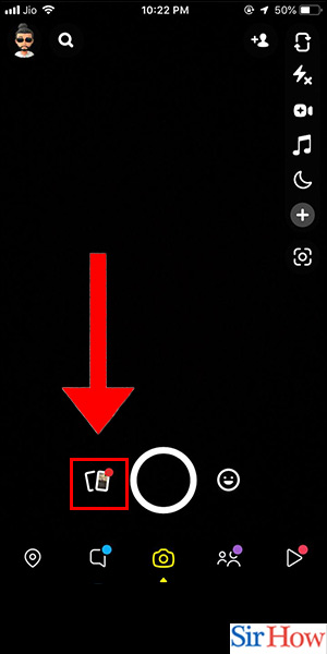 Image title Delete Snapchat Photos on iPhone Step 2
