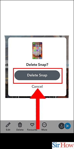 Image title Delete Snapchat Photos on iPhone Step 5