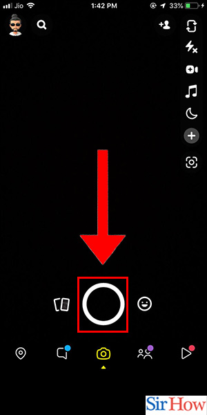 Image title You Send to All on Snapchat iPhone Step 2
