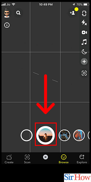 Image title Enable Filters on Snapchat iPhone Settings Step 3