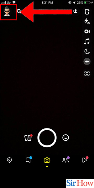 Image title Get Snapchat Map on iPhone Step 2