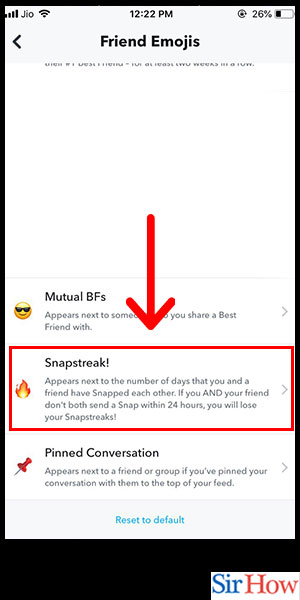 Image title Change Snapchat Streak Emoji iPhone Step 6