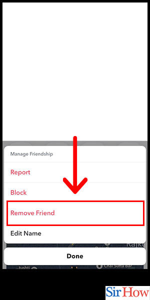 Image title Delete Friends on Snapchat iPhone Step 7