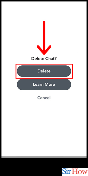 Image title Delete Snapchat Messages on iPhone Step 6