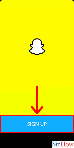 Image title Make a New Snapchat after Being Banned iPhone Step 2
