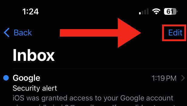 Image title Mark All As Read In Gmail App Step 2