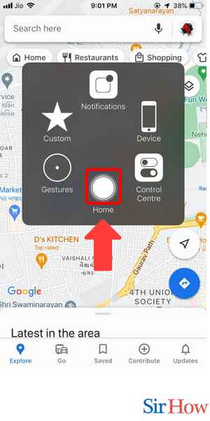 Image title Minimize Google Maps on iPhone Step 2