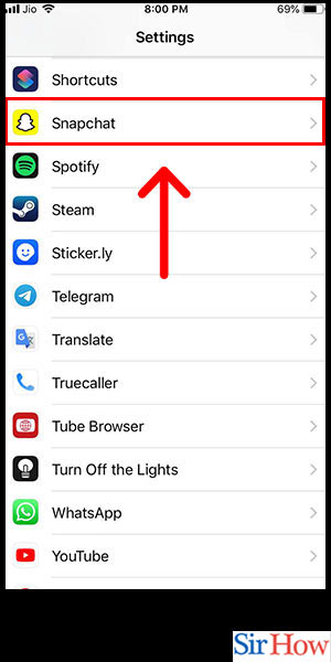 Image title Mute Snapchat Notifications on iPhone Step 2