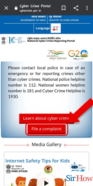 Image Titled Register Cyber Crime Complaint Online in India Step 2