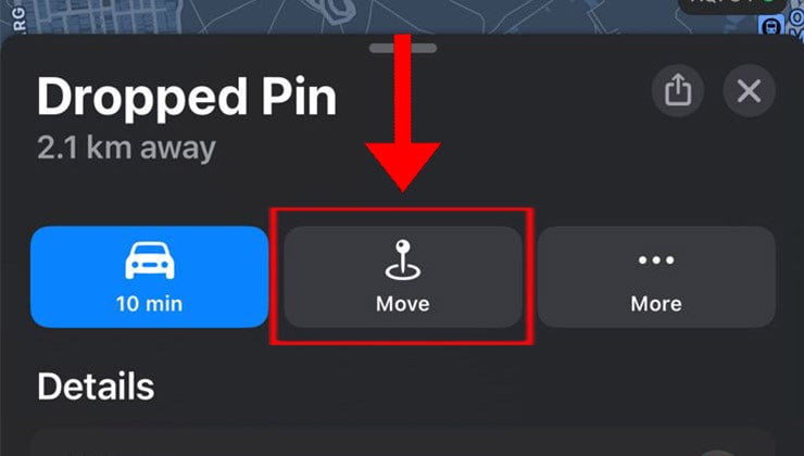 Imgae titled Remove a Pin on Apple Maps Step 2