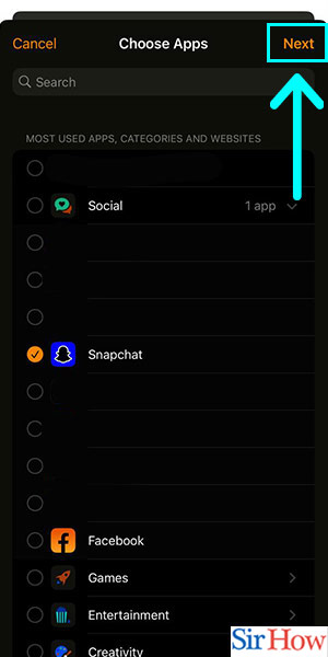 Image title Restrict Snapchat on iPhone Step 7