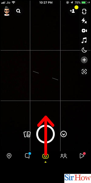 Image title Screen Record on iPhone Snapchat Step 2