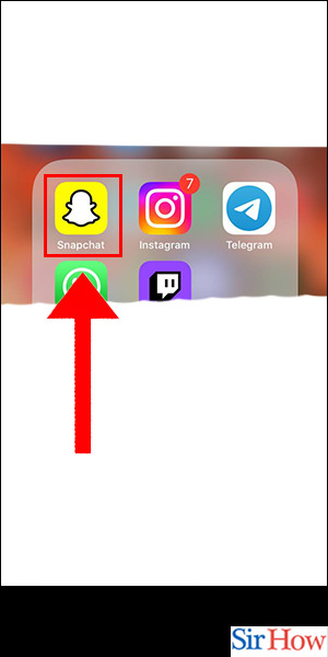 Image title Search Nearby in Snapchat Using iPhone Step 1