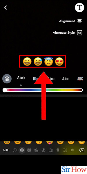 Image title See iPhone Emojis on Snapchat Step 5
