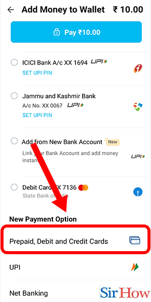 Image Titled Add Money From Credit Card To Paytm Step 4