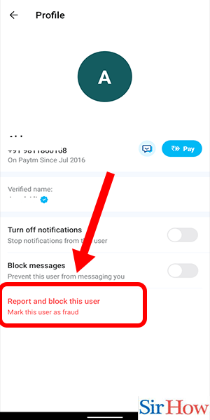 Image Titled How To Block Someone on Paytm Step 6