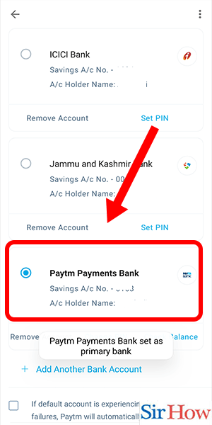 Image Titled Change Default Bank Account In Paytm Money Step 4