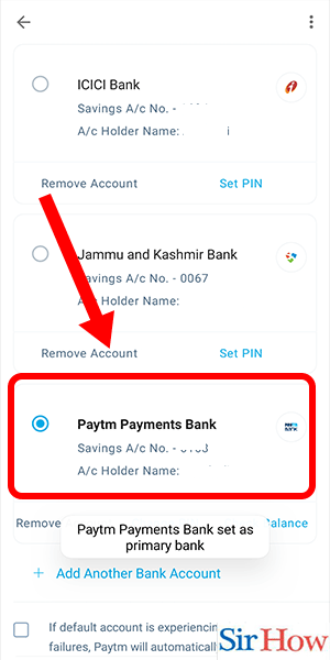 Image Titled Change Default Bank Account In Paytm Money Step 8