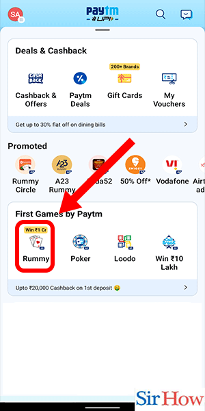 Image Titled Play Games In Paytm Step 2