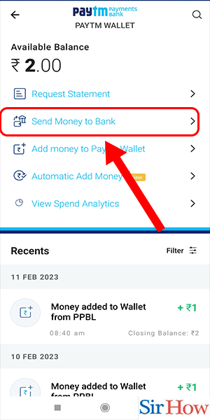 Image Titled Transfer Money From Paytm Wallet To Bank Step 4