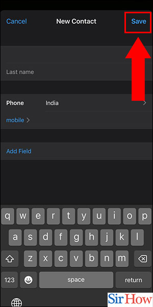 Image title Add Contact to Whatsapp on iPhone Step 5