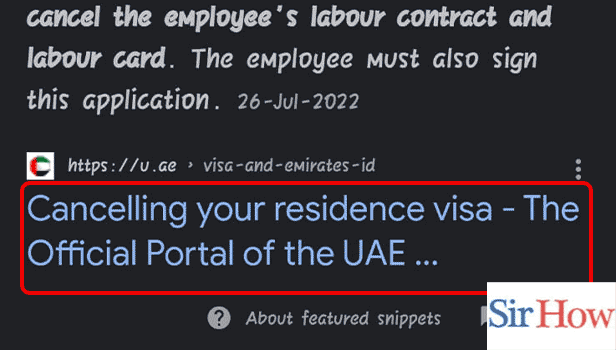 Image Titled cancel a work permit in UAE Step 1