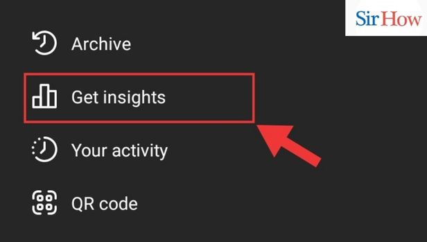 Click on the Get Insights option.