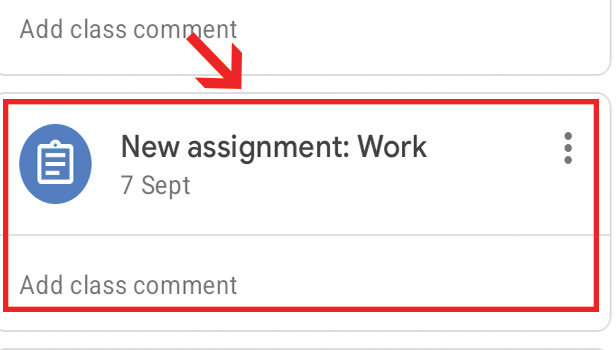 image title Check Submitted Assignments in Google Classroom step 3