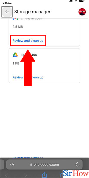 Image title Clear Google Drive Storage on iPhone Step 5