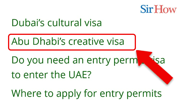 Image Titled get Abu Dhabi's creative visa Step 5
