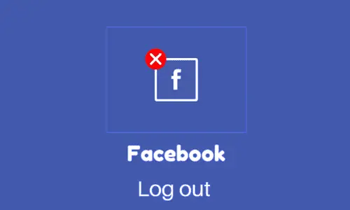 How to log out of facebook app