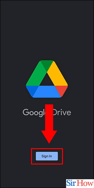 Image title Login to Google Drive on iPhone Step 2