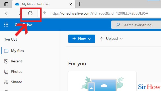 Image title Refresh OneDrive way 2 step 2