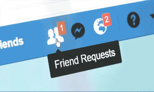 How to see friend request sent in Facebook app