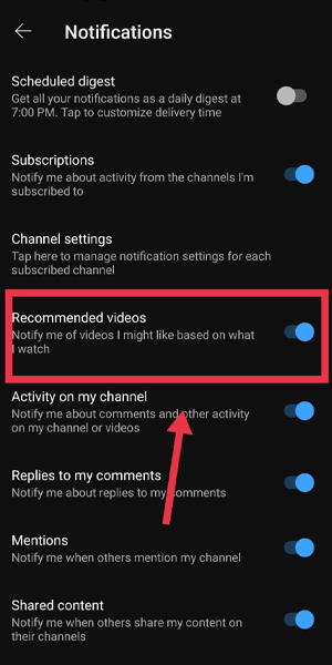 image title Turn off recommendations on YouTube step 5
