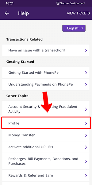 change transaction limit in phonepe step 3