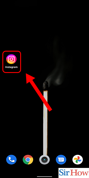 Image Tilted Flip Camera On Instagram Reels Step 1