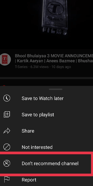 image title Turn off recommend channel on YouTube step 3