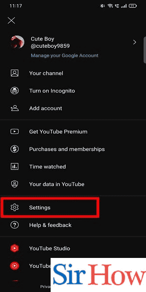Image title Make phone turn off after YouTube video step 3