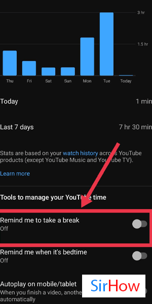 image title Set timer to turn off YouTube step 4