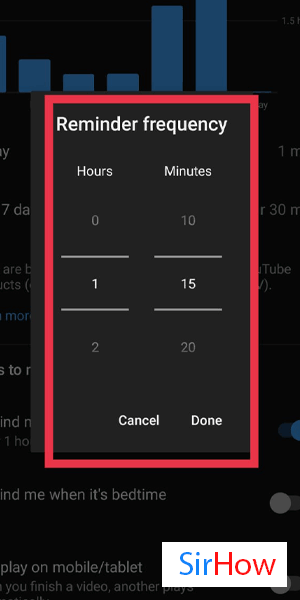 image title Set timer to turn off YouTube step 5