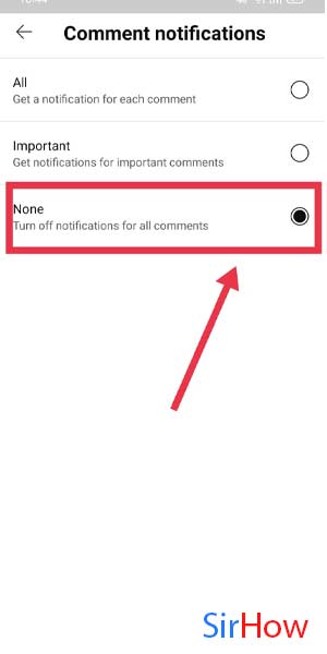 image title Turn off comment notifications on YouTube Step 5