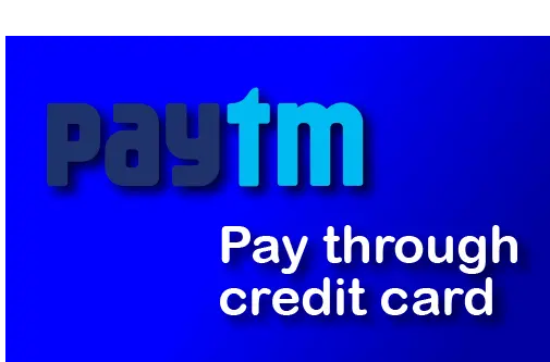How to Pay Through Credit Card in Paytm