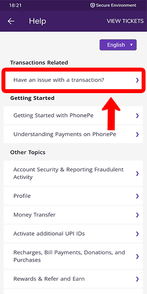 Image titled Raise a ticket in phonepe step 3