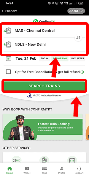 Image titled book train ticket in phonepe step 3