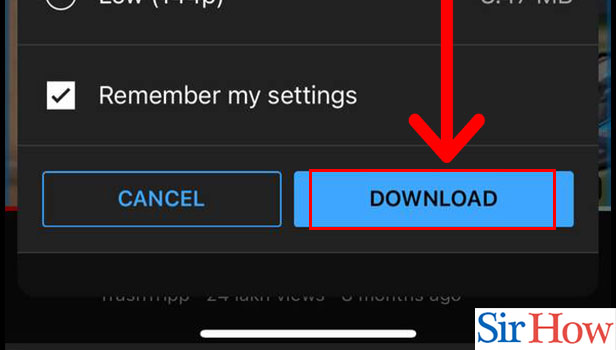 Image title Change Download Quality on YouTube on iPhone Step 5