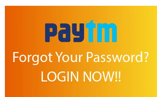 How to Login in Paytm if Forgot Password
