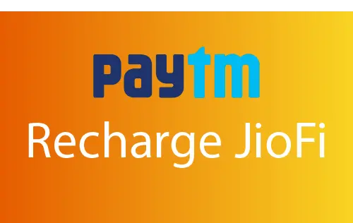 How to Recharge Jiofi with Paytm